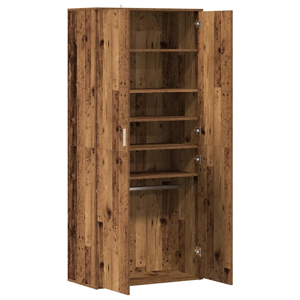 Scarpiera Legno Antico 80x39x178 cm in Truciolato 856044
