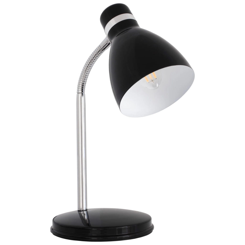 Lampada da scrivania Kanlux ZARA 7561 cromo/nero E14