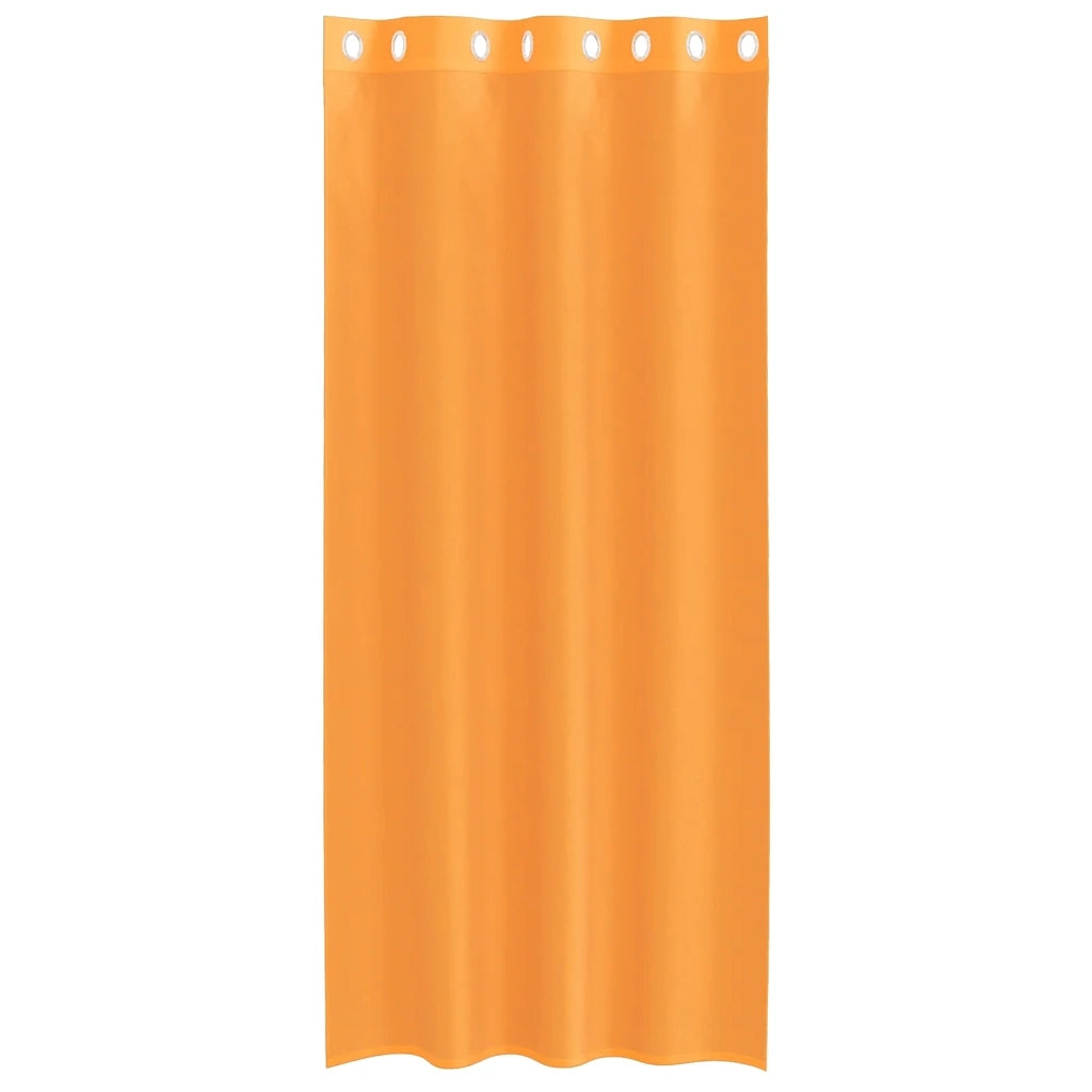 Tende in Voile con Occhielli 2 pz Arancio 140x225 cm 4102091