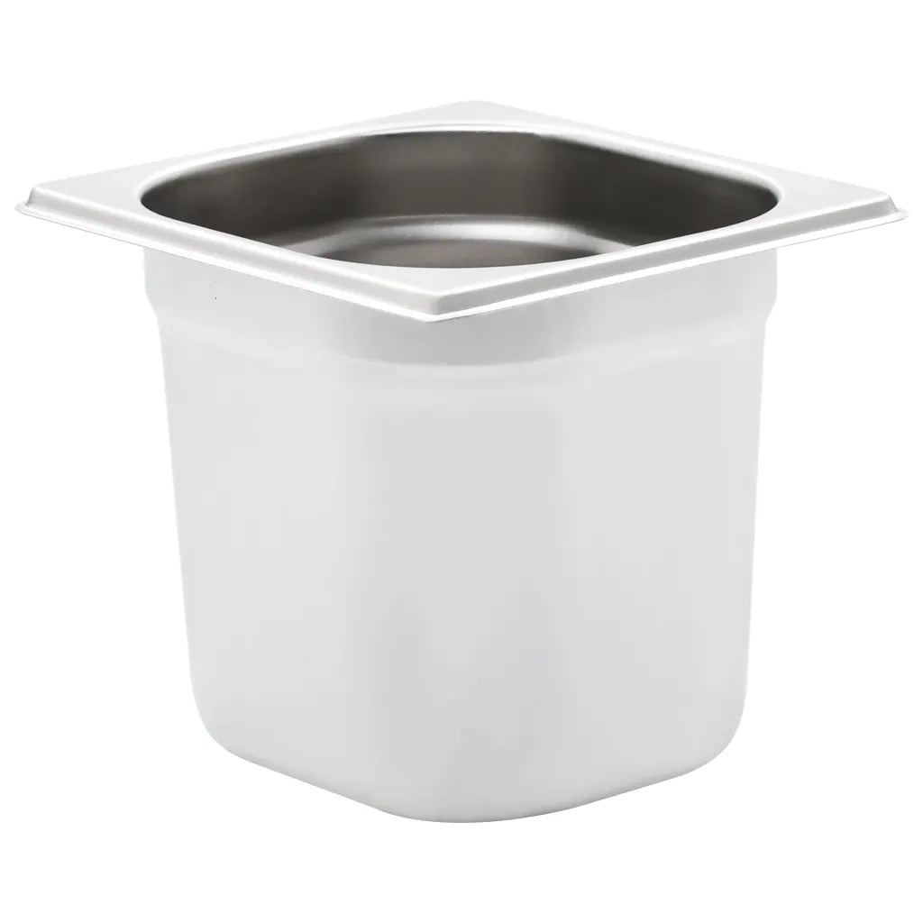 vidaXL Contenitori Gastronorm 8 pz GN 1/6 150 mm in Acciaio Inox