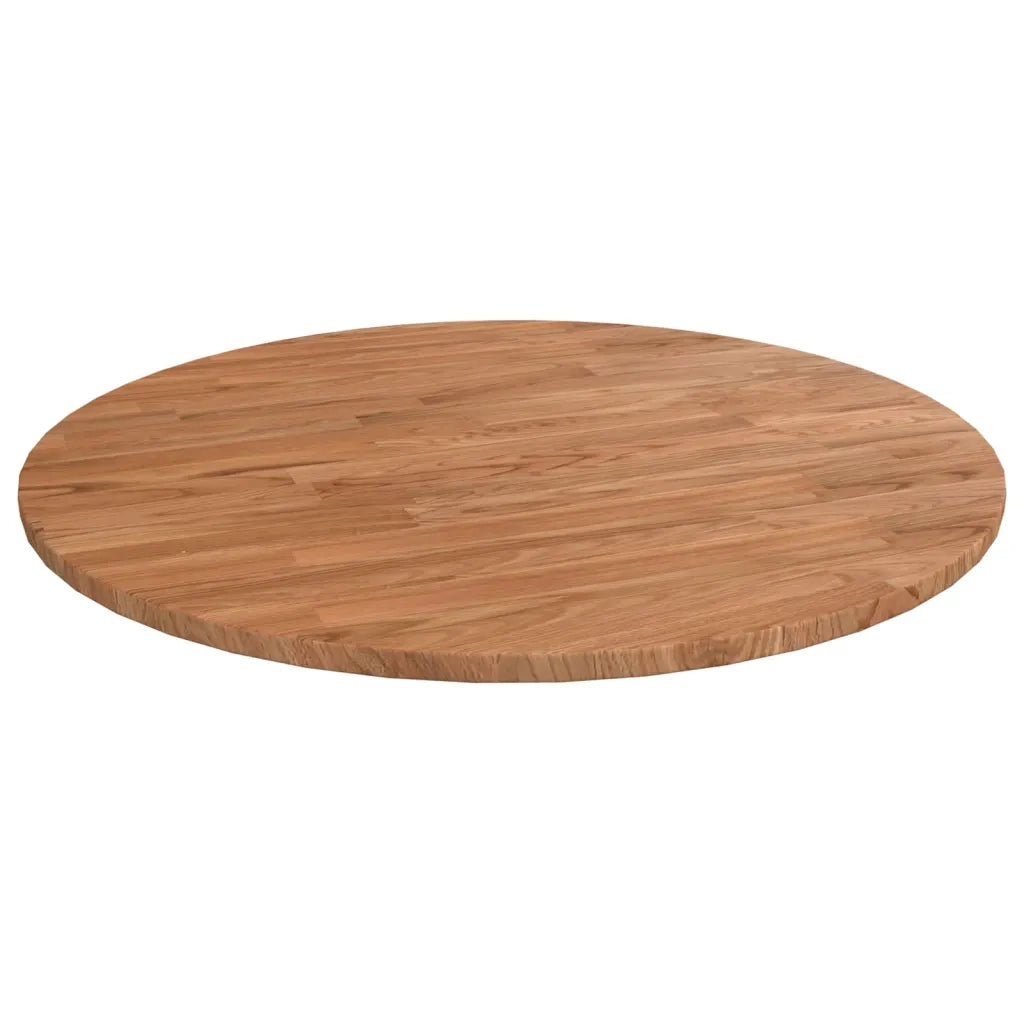 Piano Tavolo Rotondo Marrone Chiaro Ã˜60x1,5cm Rovere Trattatocod mxl 79129