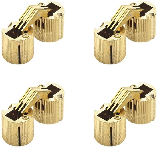 Hinge Verborgen - 12mm Ganci - Sostiene 4 kg - Ideale per DIY - Apertura 180 gradi - Adatto per Mobili