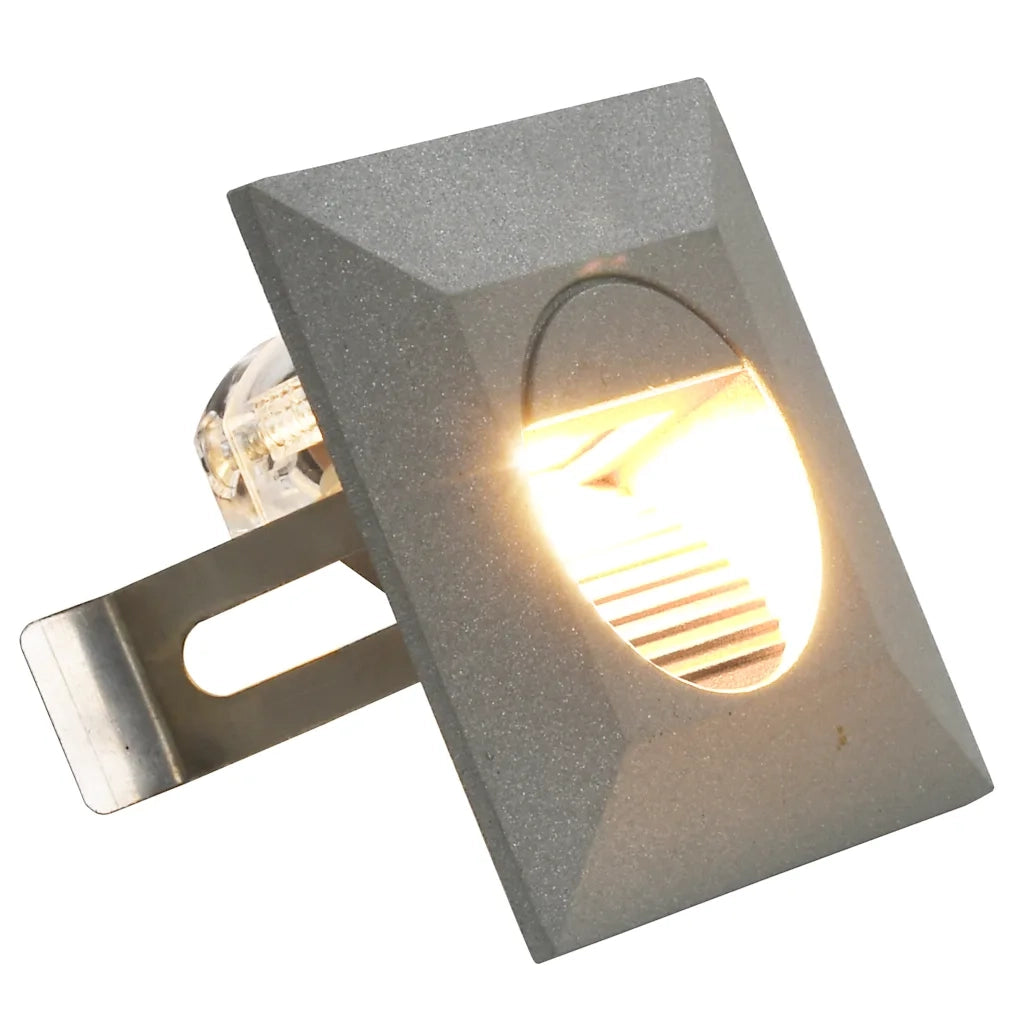 Lampade da Parete da Esterno a LED 6 pz 2 W Argento Quadrate CFW6748836