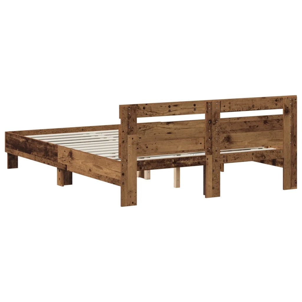 Struttura del letto Legno antico 140 x 190 cm 3446590