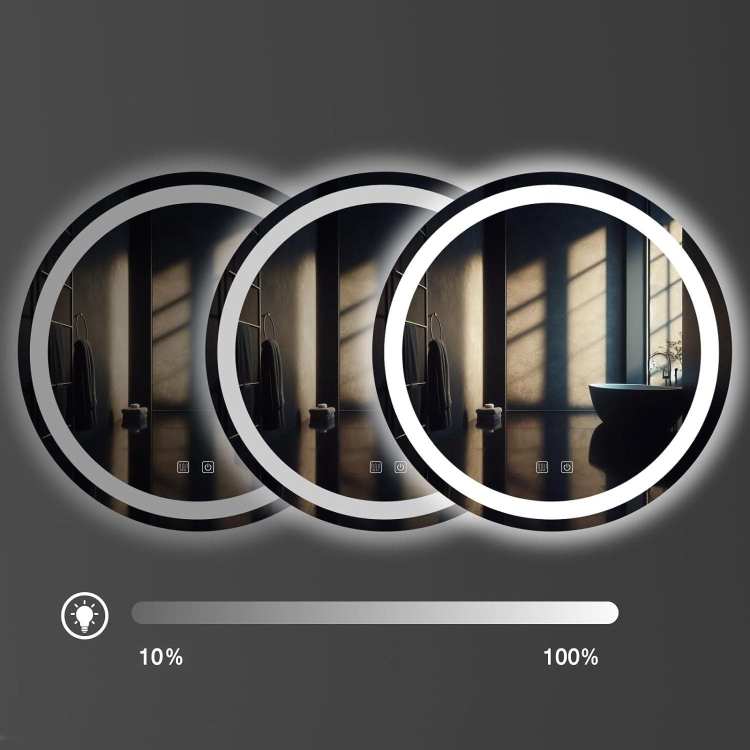 Specchio Led 60cm Bas