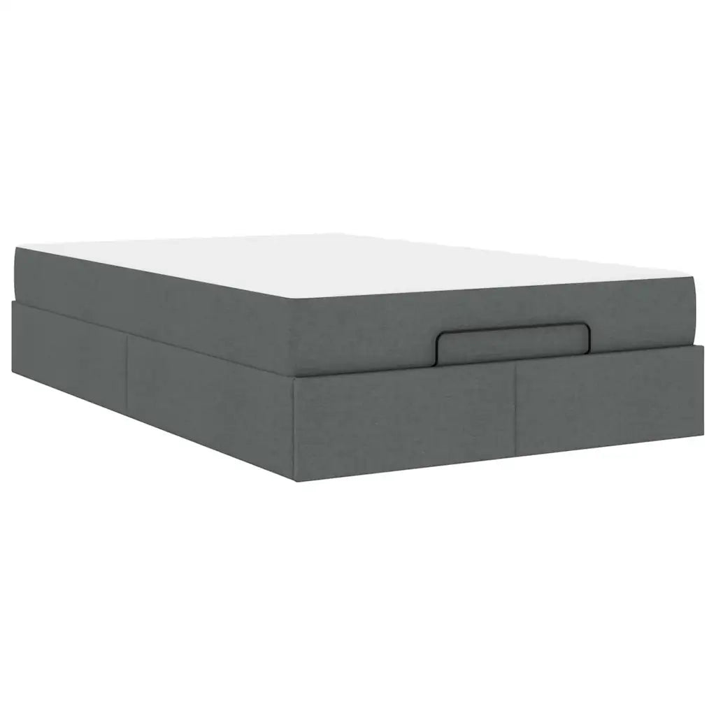 vidaXL Struttura del letto Grigio scuro 120 x 200 cm Tessuto