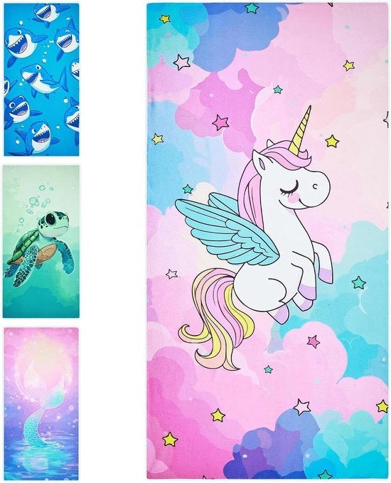 Striscia da Bagno per Bambini 140 x 70 cm Asciugamano da Bagno in Cotone