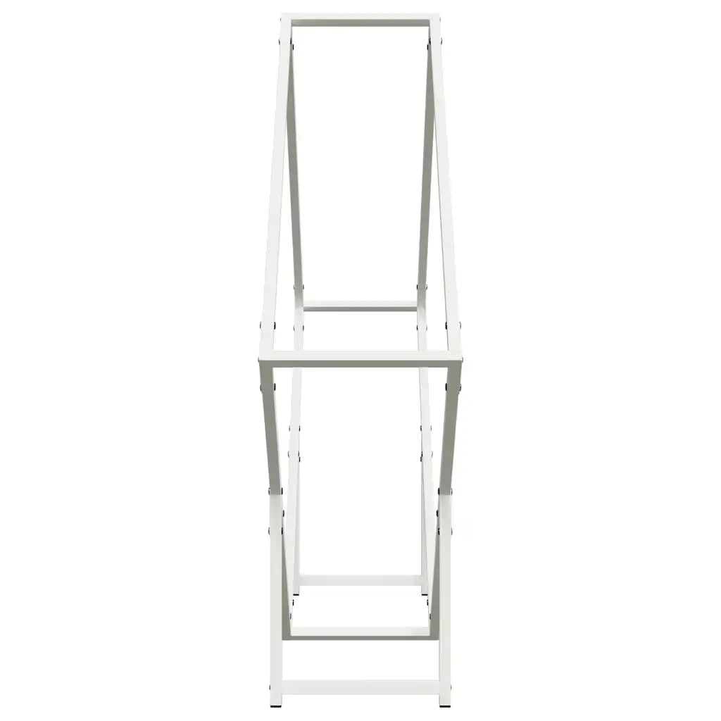 Rastrelliera per Legna da Ardere Bianca 100x25x100 cm CFW5415013