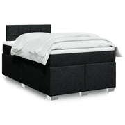 Giroletto a Molle con Materasso Nero 120x200 cm in Tessuto 3285857