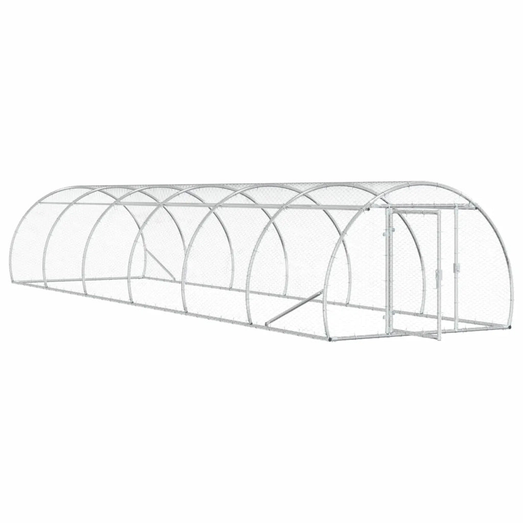 Pollaio Argento 600 x 150 x 100 cm Acciaio zincato 3434662