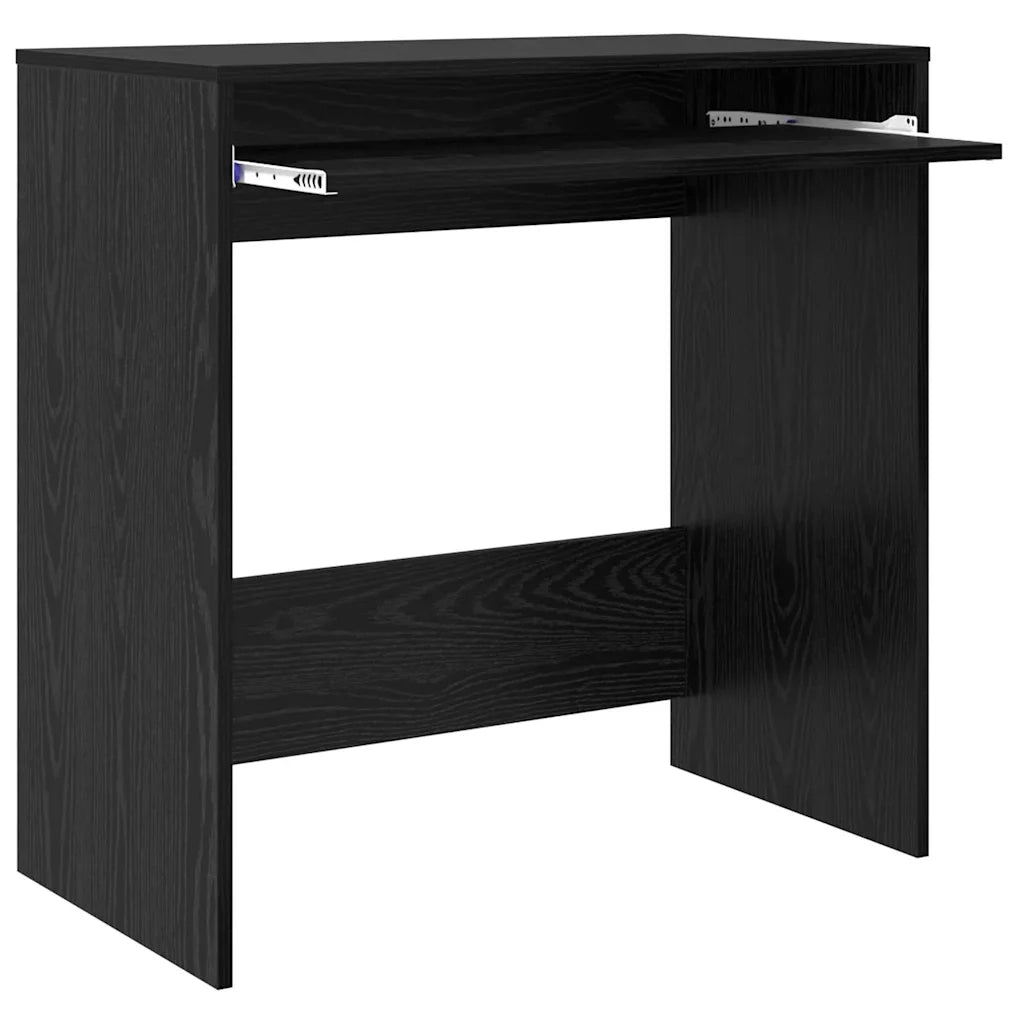 vidaXL Scrivania Rovere nero 77,5 x 43 x 79 cm Legno multistrato