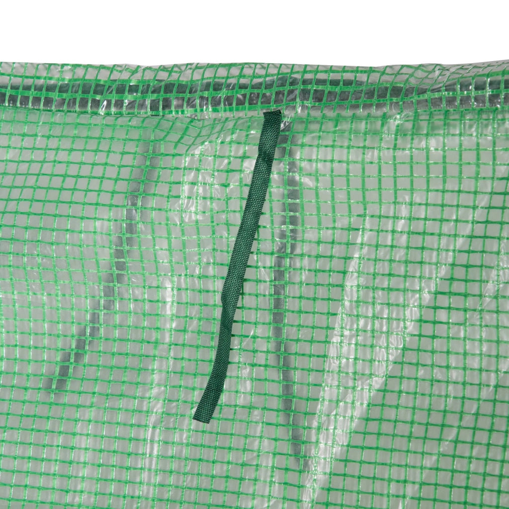 Serra per Piante 2 Coperture PE PVC ¨C zephmum ¨C Struttura Acciaio Verde 180x90x90cm