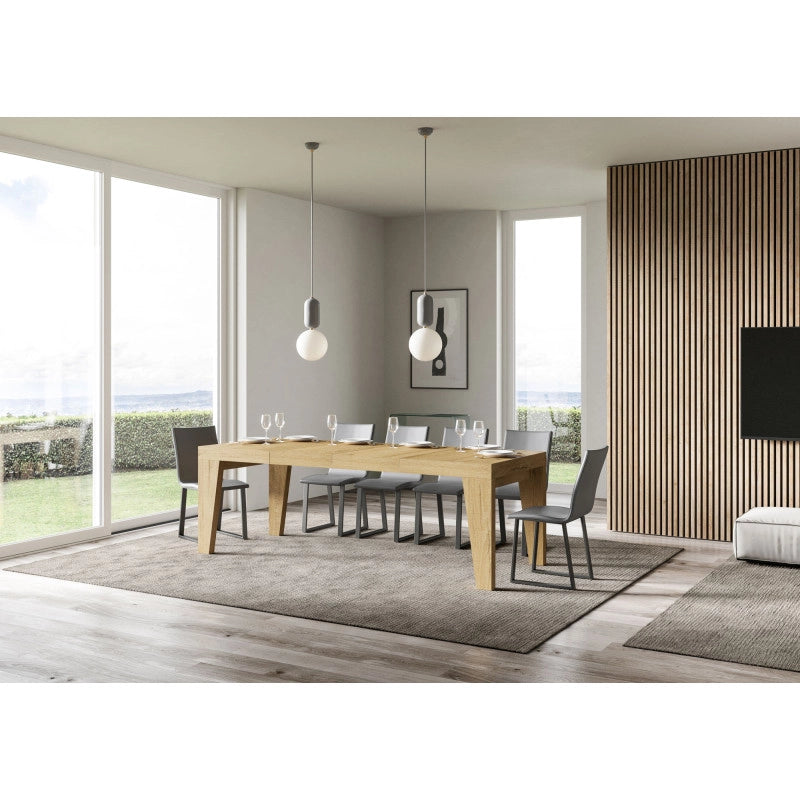 Tavolo allungabile 140/400x90 cm Naxy Premium - Quercia Natura