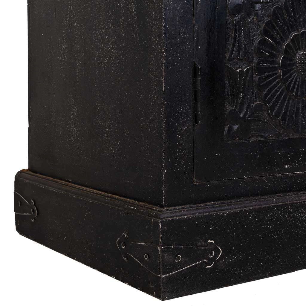 Vetrina in legno nero 100x45x204h