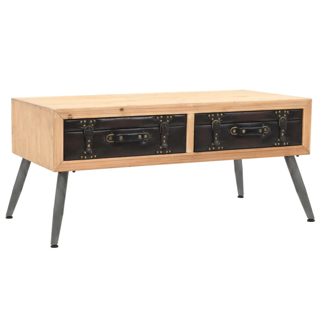 Tavolino da CaffÃ¨ in Legno Massello di Abete 115x55x50 cm cod mxl 8947