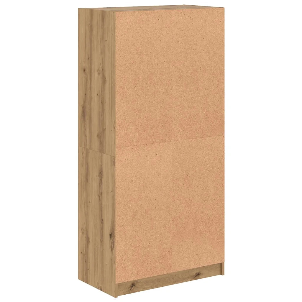 Credenza con Ante Rovere Artigianale 68x37x142 cm Multistrato 3318723