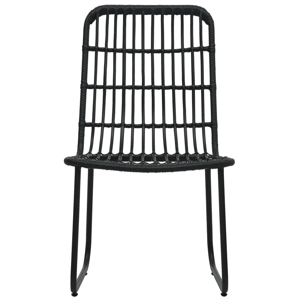 Set da pranzo da esterno 5 pezzi in resina intrecciata e vetro mobili da giardino 02_0014231