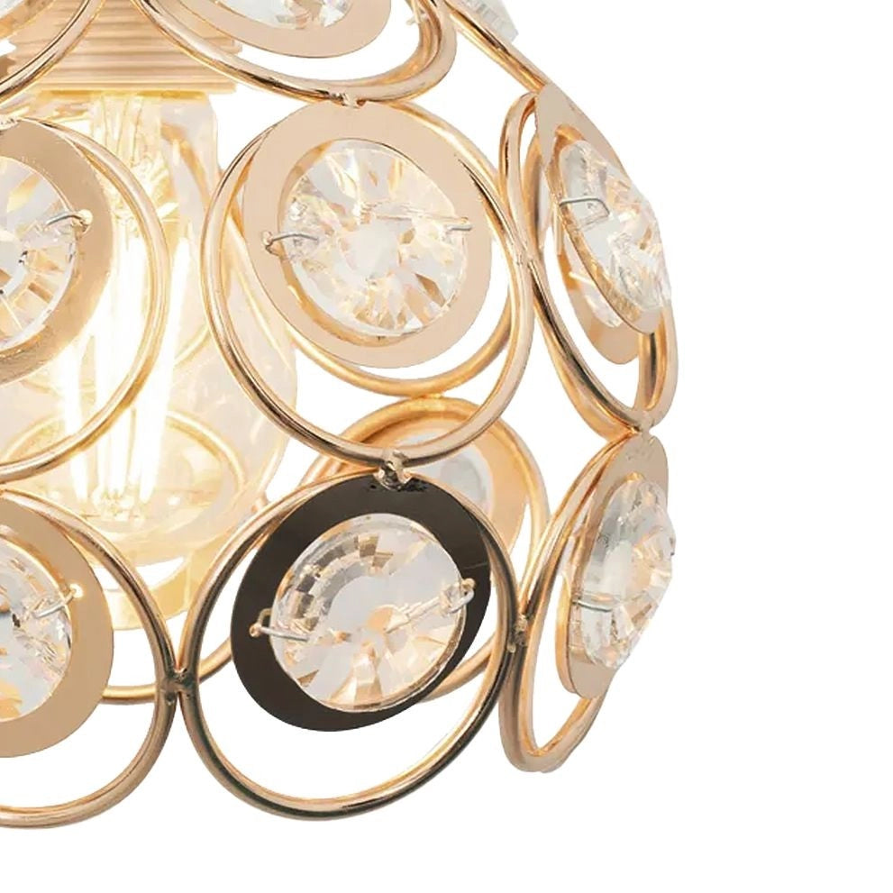 Lampada Elegante Da Soffitto APP205-1C Cristallo Oro