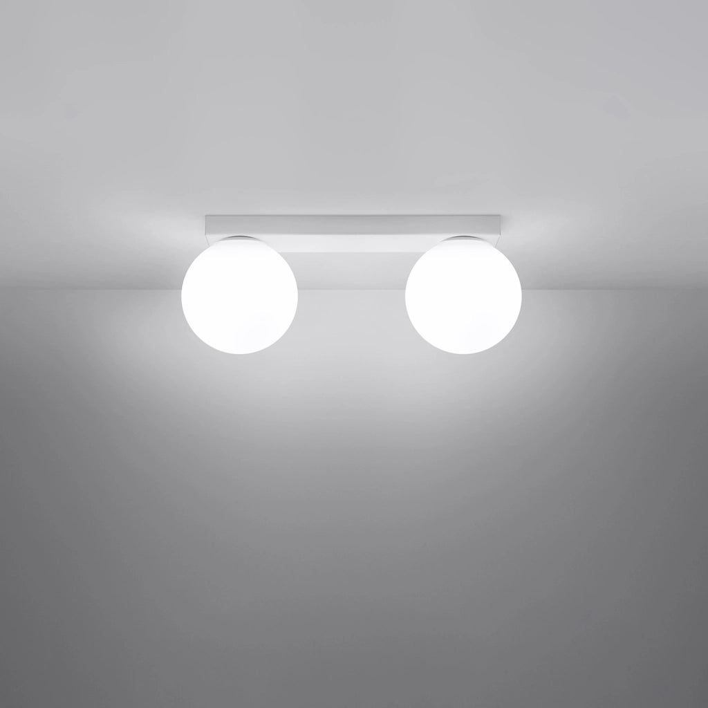 Plafoniera Pure Lume Soleda bianca sfere 2xG9 PU.1147