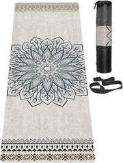 Mat di yoga, antiscivolo, pannello di allenamento e training ecoamico con cinturino di trasporto, grande pannello di allenamento e training per yoga, pilates e fitness (183 cm x 61 cm x 6 mm)