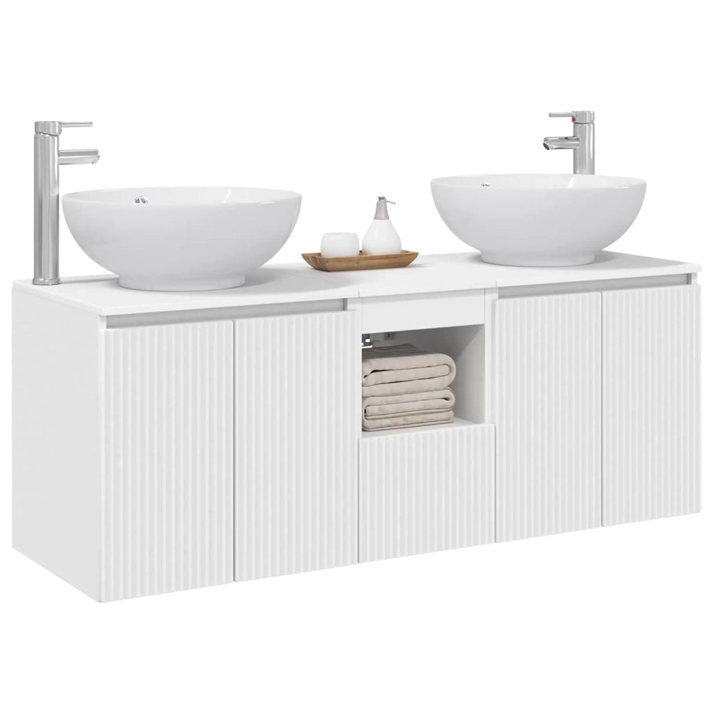 Set di Armadi da Bagno 3 pz Bianco 49,5 x 44,5 x 65 cm 3405697