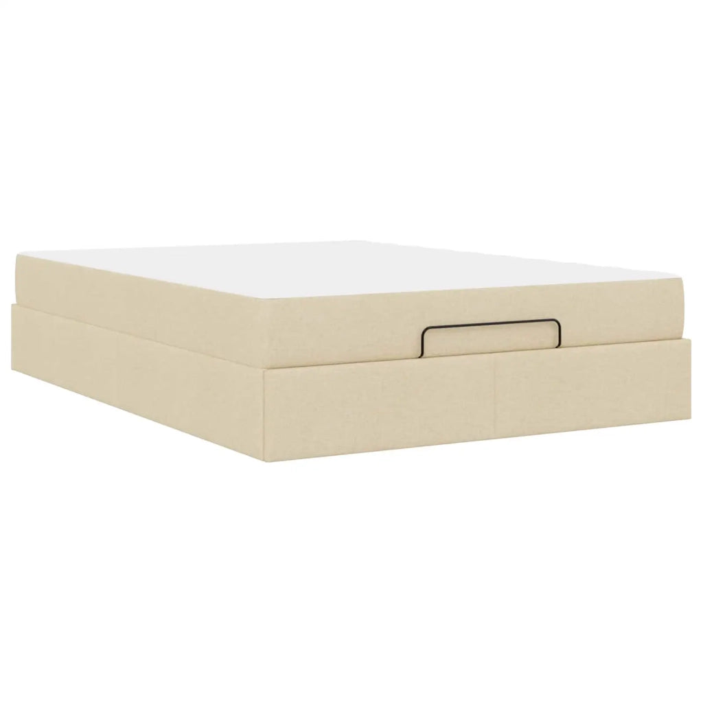 Struttura letto con materasso 2 pcs Crema Tessuto 3399492