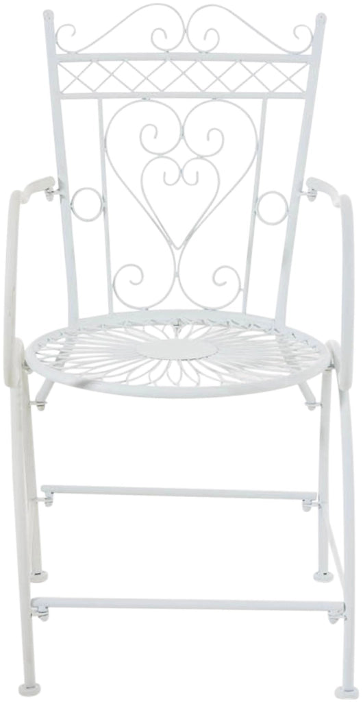 Sedia Giardino Sheela in Metallo bianco