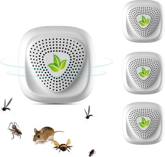 Sistema di Difesa Ultrasuoni contro Topi e Ratti - Repellente elettronico per insetti indoor - insetti, scarafaggi, formiche, ragni