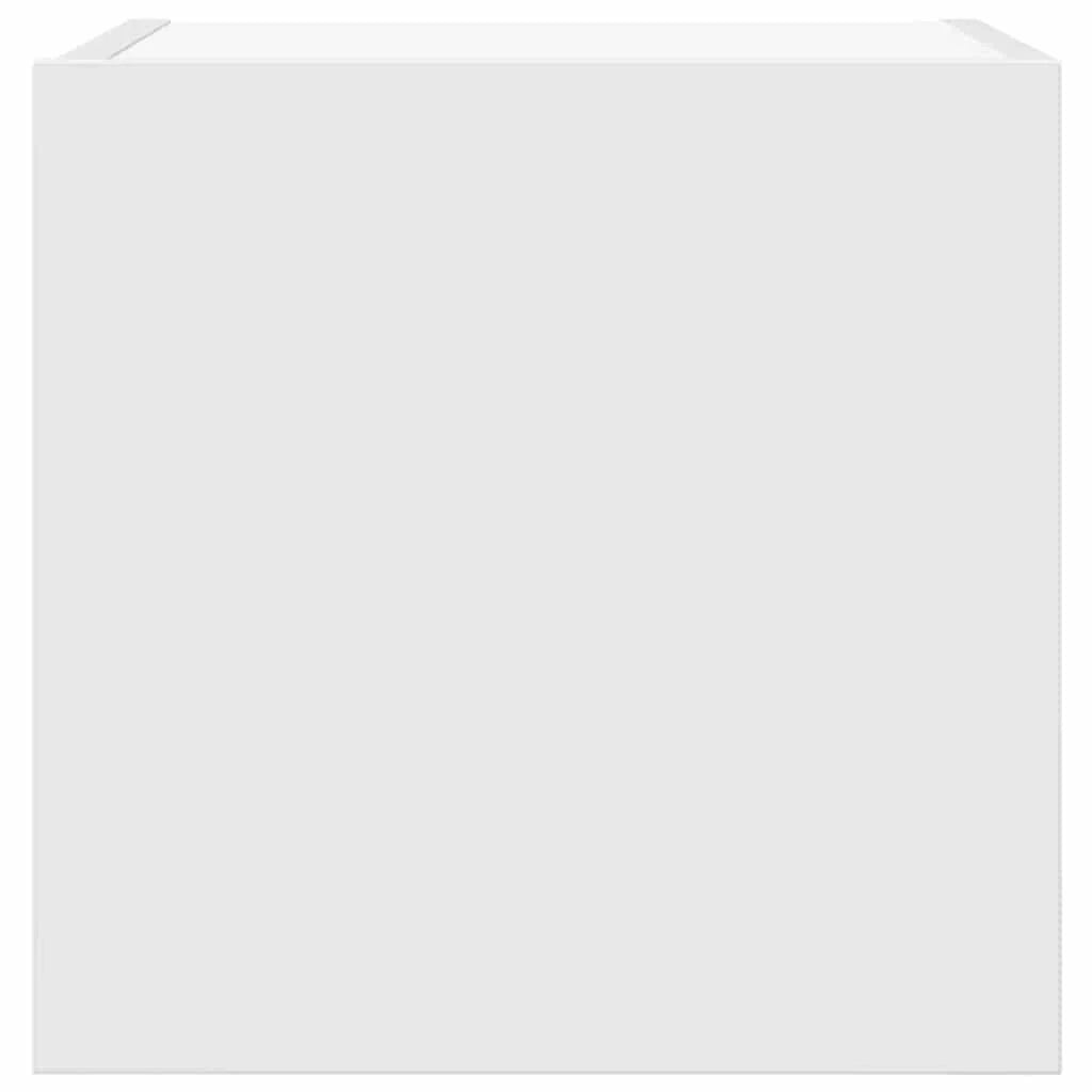Mobile TV multimediale da parete mensola TV credenza TV per sala da pranzo soggiorno camera da letto 2 pezzi 30,5 x 30 x 30 cm bianco 02_0028902