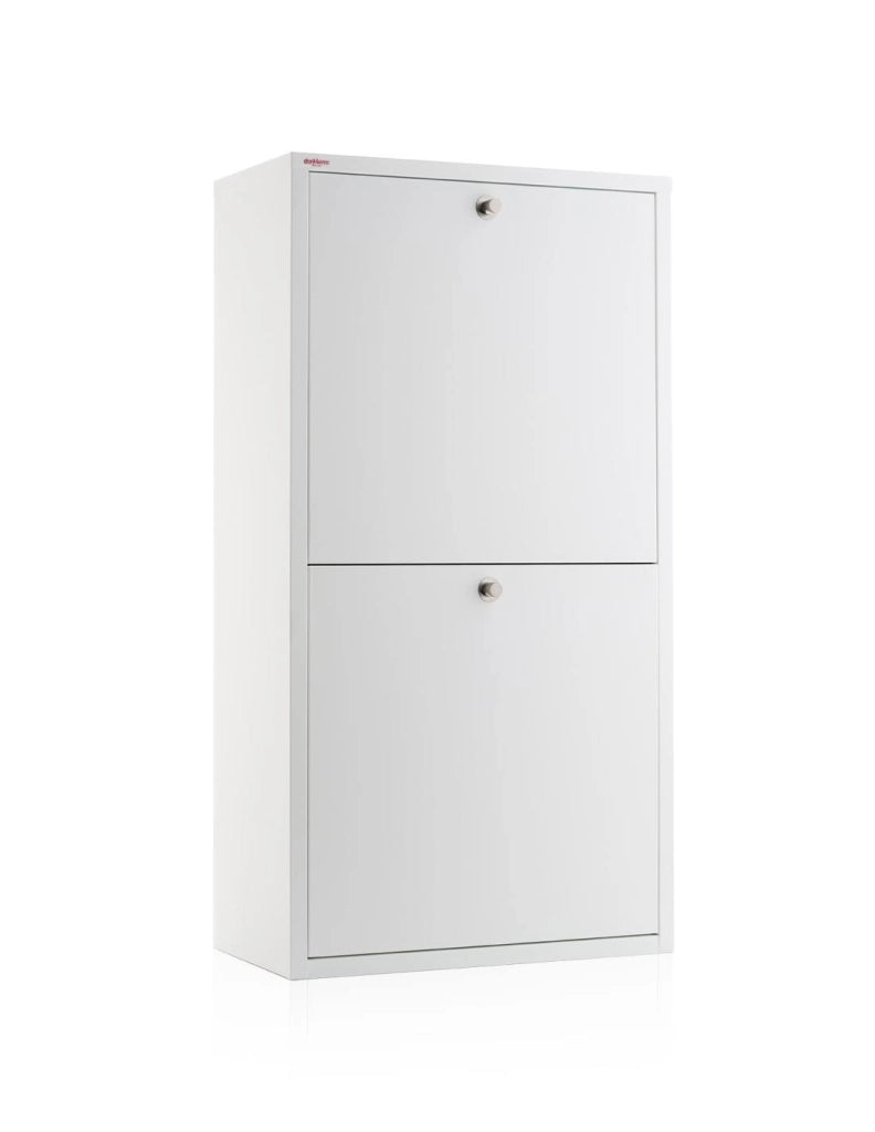 Mobile per la raccolta differenziata EMI – 4 scomparti (80 L), bianco, design moderno e funzionale