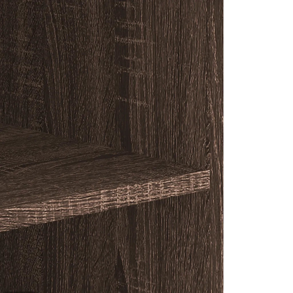 Armadietto a Muro Rovere Marrone 75x35x60 cm in Truciolato 848422