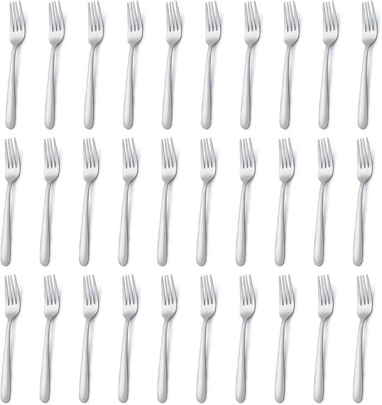 Set di Forchette in Acciaio Inossidabile - 36 Pezzi - Resistente al Lavastoviglie - 18cm