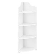 Scaffale Angolare Bjurholm a 4 Ripiani Aperti 90 x 28 x 28 cm - Bianco [en.casa]
