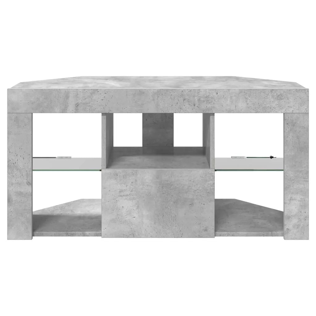 Mobile TV LED Angolare Grigio cemento 100 x 40 x 50 cm 889798