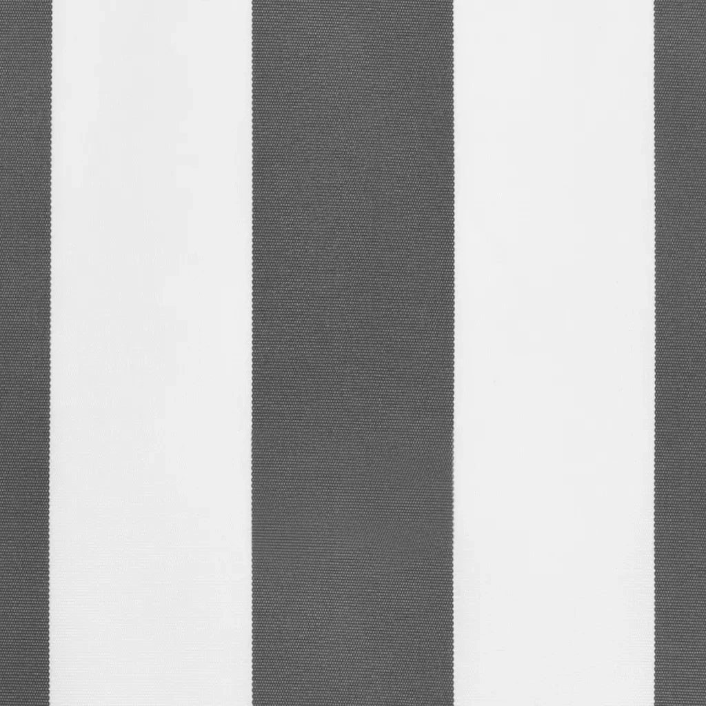 vidaXL Tessuto Ricambio Mantovana Tenda Strisce Antracite Bianche 3,5m