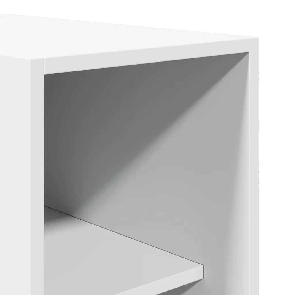 Armadio Bianco 30x50x200 cm in Legno Multistrato