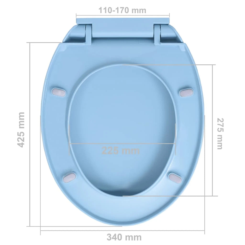 Sedile WC ovale blu con chiusura ammortizzata 02_0002924