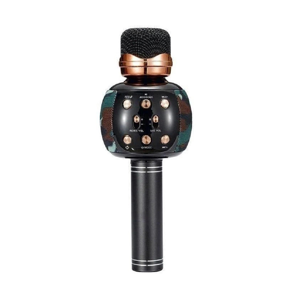 Trade Shop - Altoparlante Microfono Wireless Ricaricabile Bluetooth Fm Radio Musica Q-m2911 -