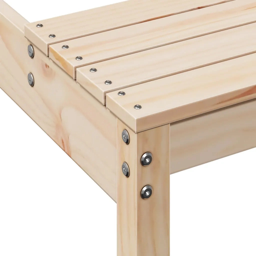 Tavolino da Giardino | Tavolo da Picnic 160x134x75 cm in Legno Massello di Pino