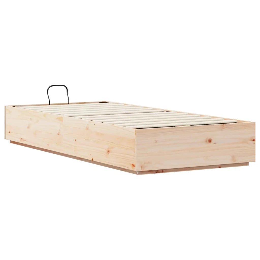 Letto ottomano Naturale 90 x 200 cm Legno di pino massiccio 3418732