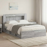 Telaio del letto con storage Sonoma grigio 140 x 190 cm 3433489