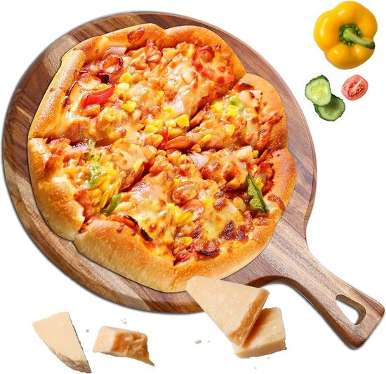 Tavolo da taglio legno - tavolo da servire in legno di acacia - tavolo da colazione - tavolo per il formaggio - tavolo da taglio con manico
