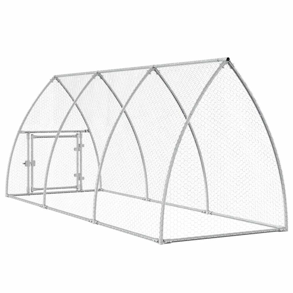 Gabbia per polli Silver 300 x 105 x 120 cm in acciaio zincato Silver 02_0041668