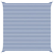 Vela Parasole | Telo Ombra | Vela da ombra solare Blu e Bianco 5 x 5 m