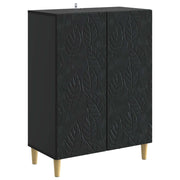 Credenza Nero 66 x 34,5 x 90 cm Legno ingegnerizzato