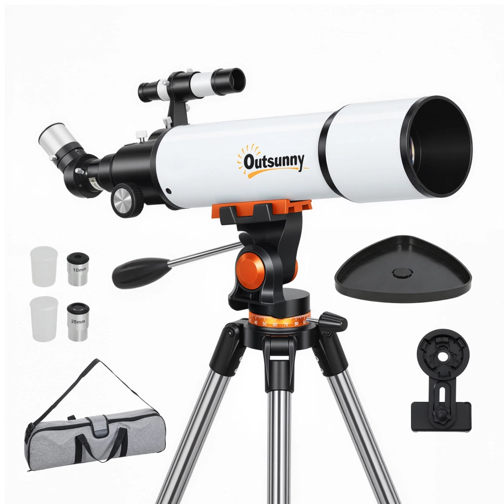 Telescopio Astronomico 80mm ¨C zephmum ¨C Bianco e Nero 92x92x130 cm
