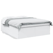 Letto matrimoniale | Letto per adulti | Giroletto Bianco 160x200 cm in Legno Multistrato