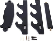 Katana a Tre Livelli con Appoggio Wall Mount - Display per Spade Samurai - Hanger per Accessori da Parete - Design Stilizzato e Solido - Progetto Funzionale