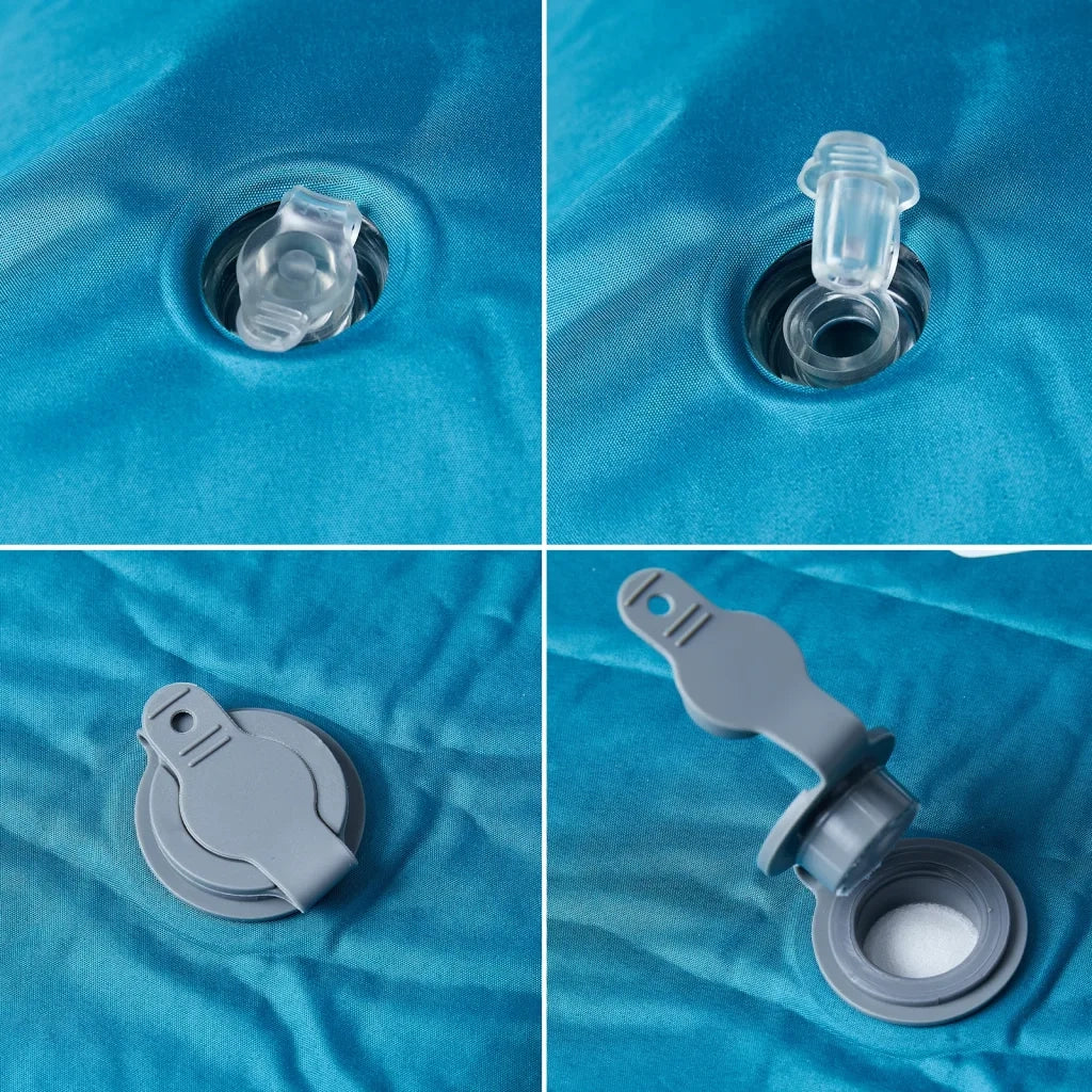 Materasso Campeggio Autogonfiabile Cuscino 1 Persona Turchese 4007135