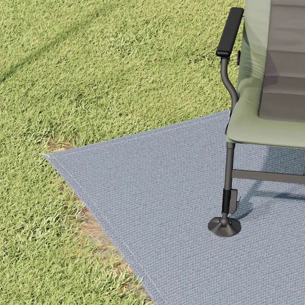 Tappeto da Tenda Blu e Grigio 200 x 250 cm Polietilene 42000168